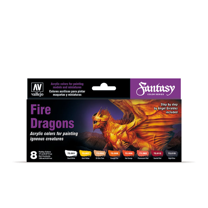 Fire Dragons Paint Set