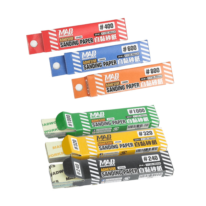 Selbstklebendes Schleifpapier-Set – 20 Stück