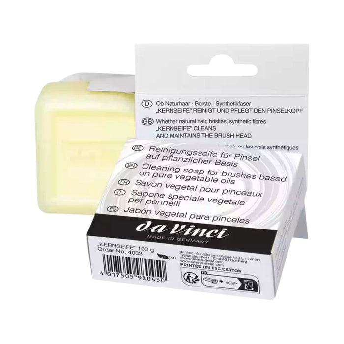 da Vinci Kernseife - 100g - Pinselseife und -reiniger