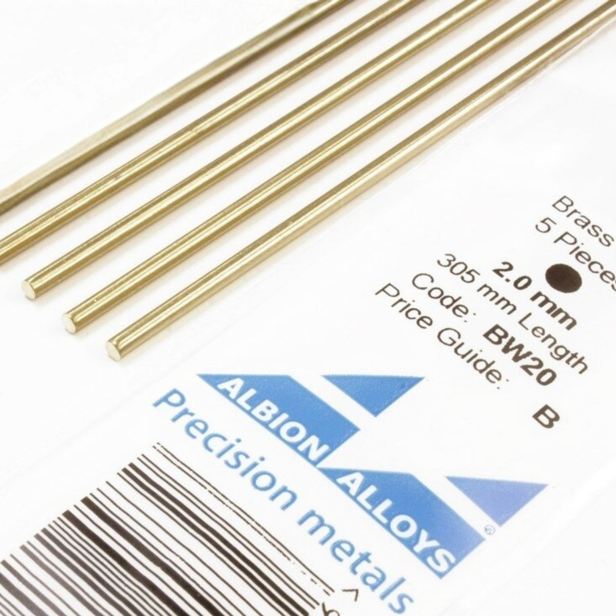 Ban Rods 2 Inch Pinning Brass Rod - 2mm x 305mm - Pack of 5 Rods — Empire of Minis