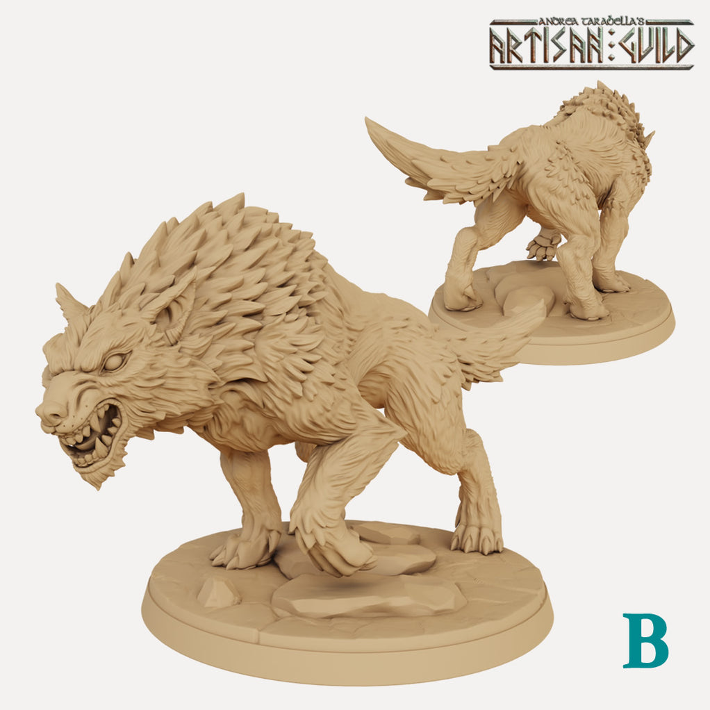 Wolves Miniatures Giant Wolves - 3D Printed Miniatures — Empire of Minis