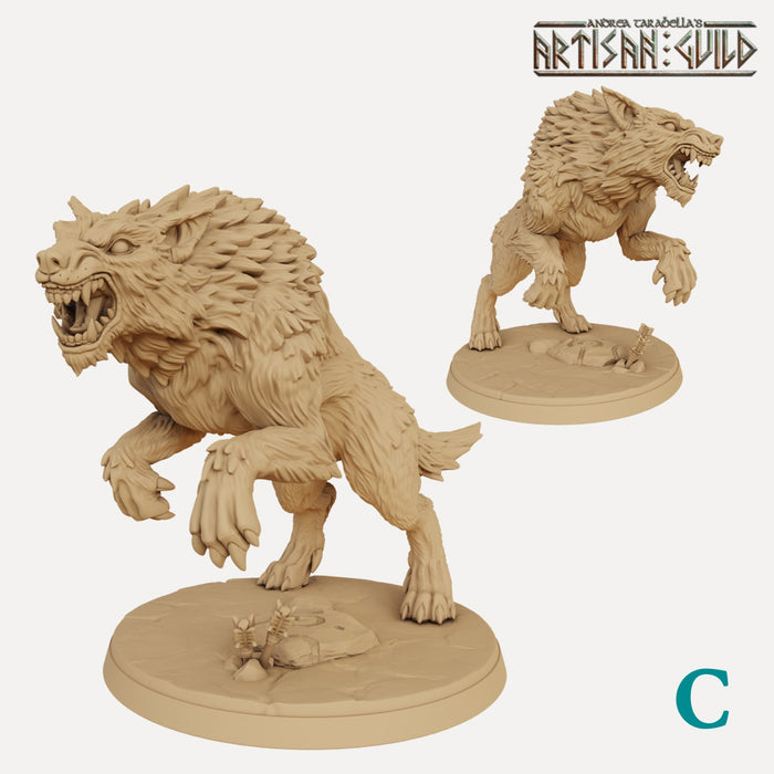 Wolves Miniatures Giant Wolves - 3D Printed Miniatures — Empire of Minis
