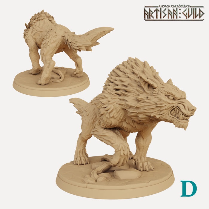 Wolves Miniatures Giant Wolves - 3D Printed Miniatures — Empire of Minis