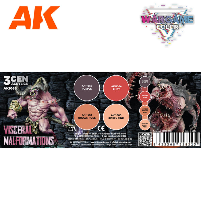 Visceral Malformations - Wargame Color Set - 4x