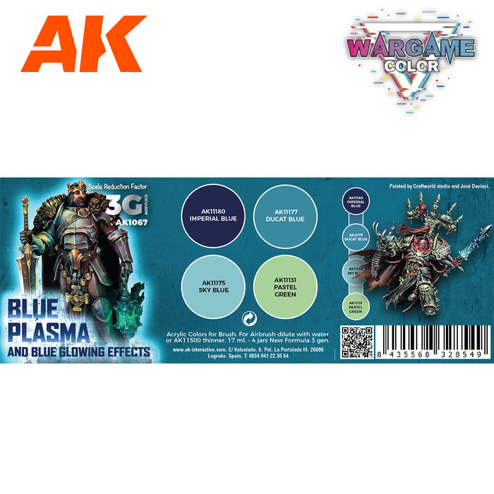 Blue Plasma and Glowing Effects - Wargame Color Set - 4x