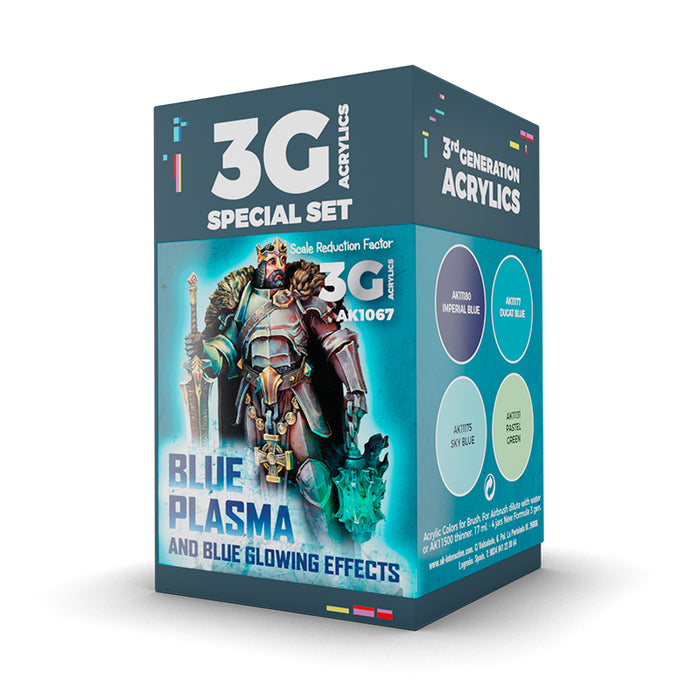 Blue Plasma and Glowing Effects - Wargame Color Set - 4x