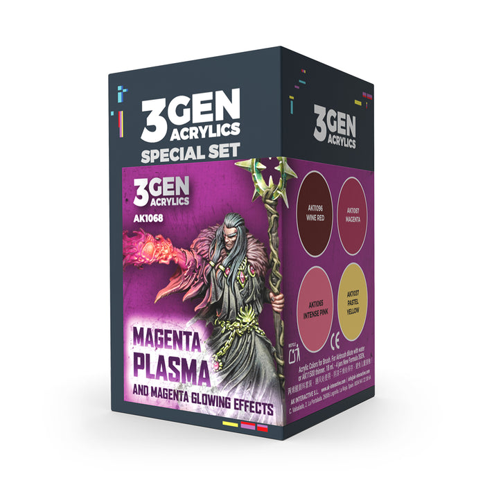 Magenta Plasma and Glowing Effects - Wargame Color Set - 4x