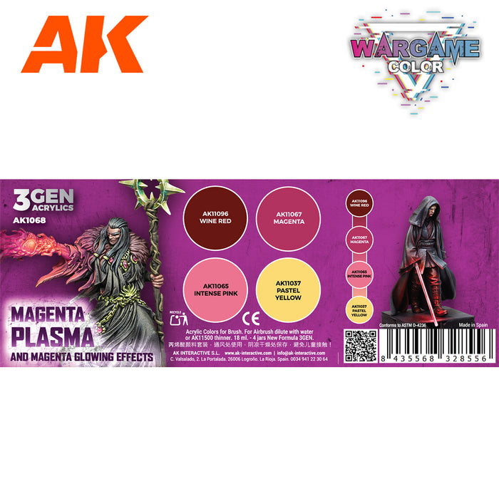 Magenta Plasma and Glowing Effects - Wargame Color Set - 4x