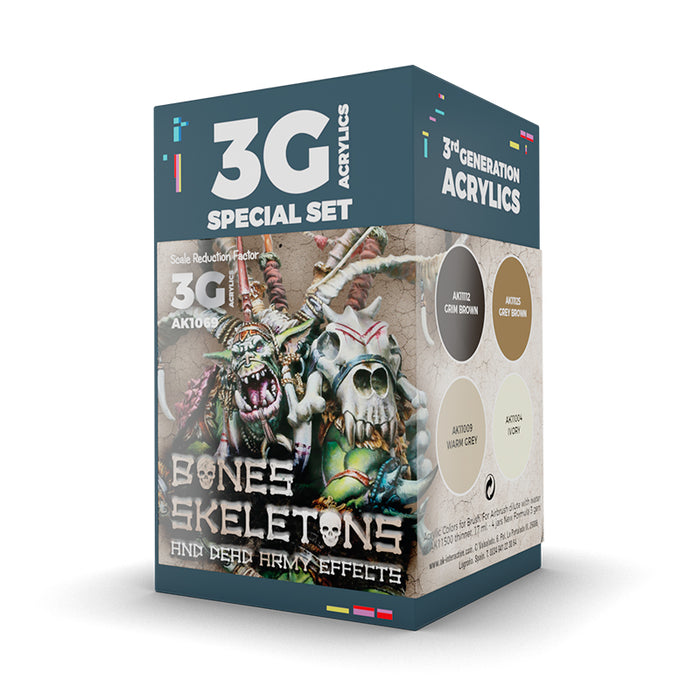 Bones and Skeletons - Wargame Color Set - 4x