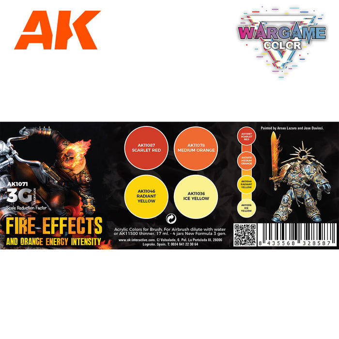 Fire Effects - Wargame Color Set - 4x