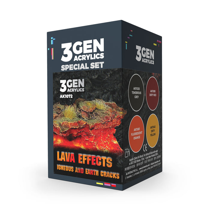 Lava Effects - Wargame Color Set - 4x