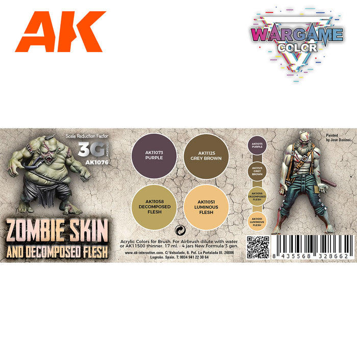 Zombie Skin - Wargame Color Set