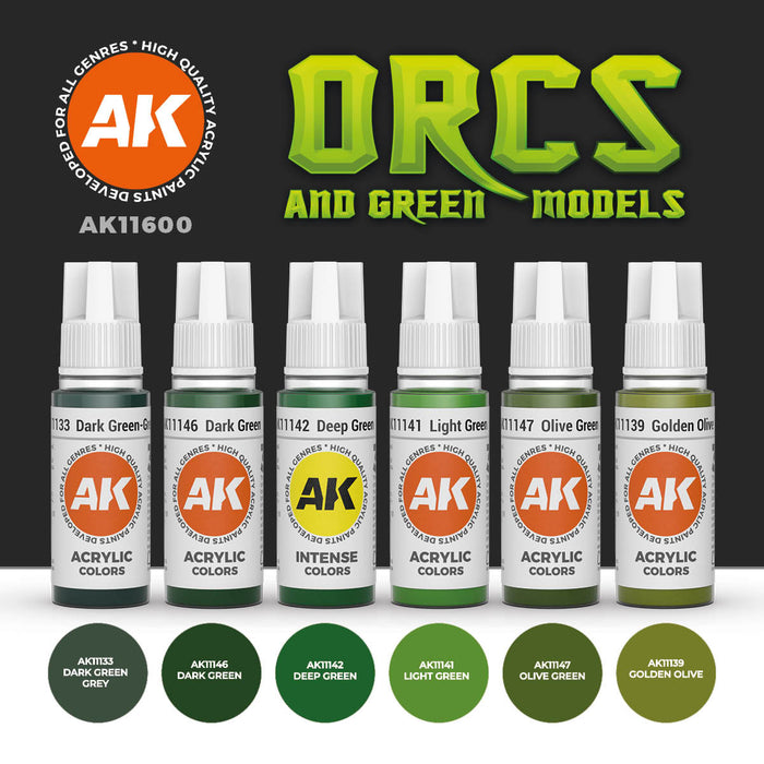 Orcs and Green Models Set - 6x