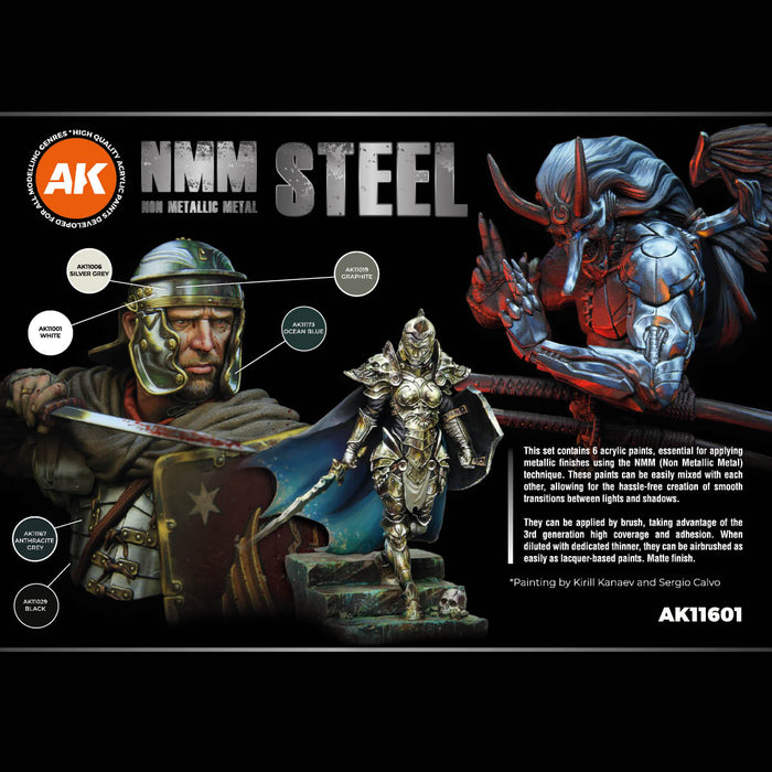 Non Metallic Metal Steel Set - 6x