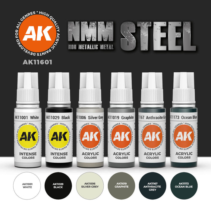 Non Metallic Metal Steel Set - 6x
