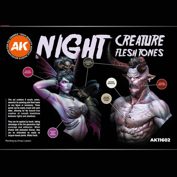 Night Creatures Flesh Tone Set - 6x