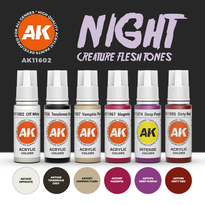 Night Creatures Flesh Tone Set - 6x