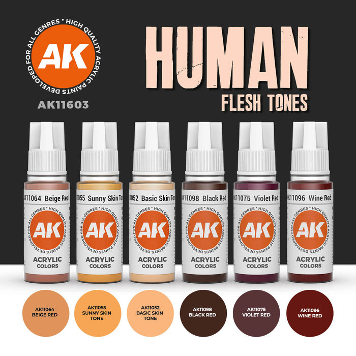 Human Flesh Tones Set