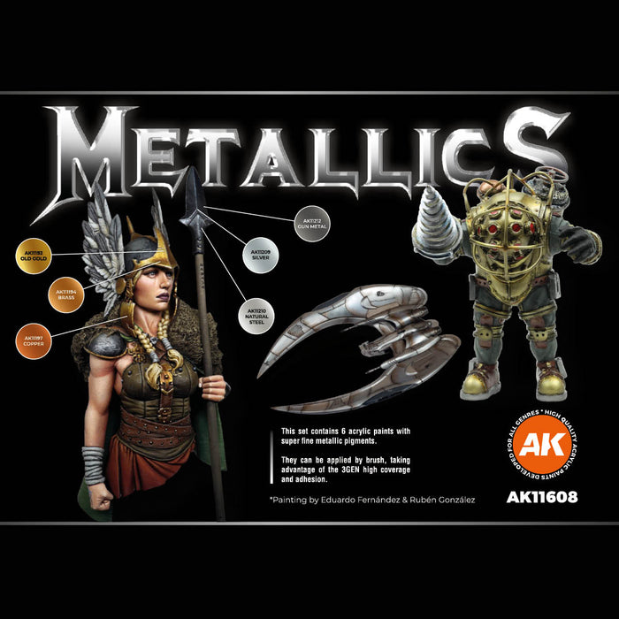 Metallics Colors Set - 6x