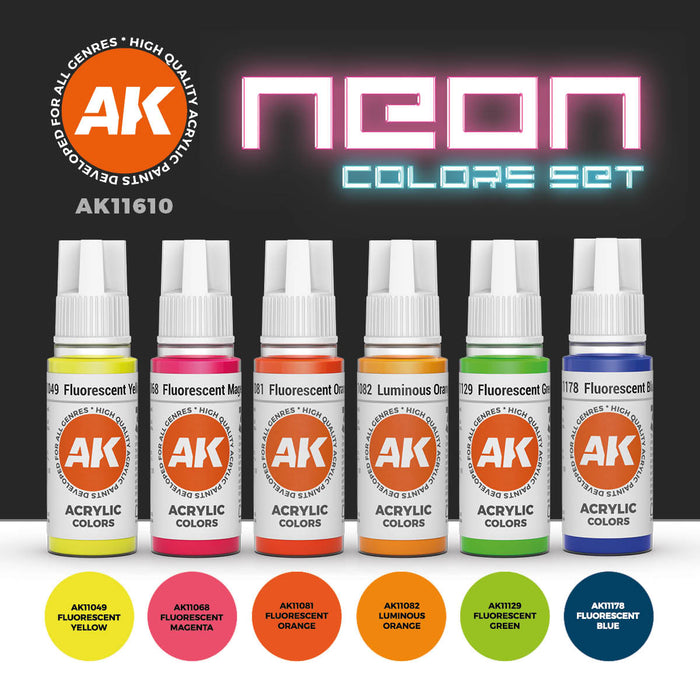 Neon Colors Set - 6x