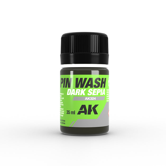 Dark Sepia Pin Wash - 35ml