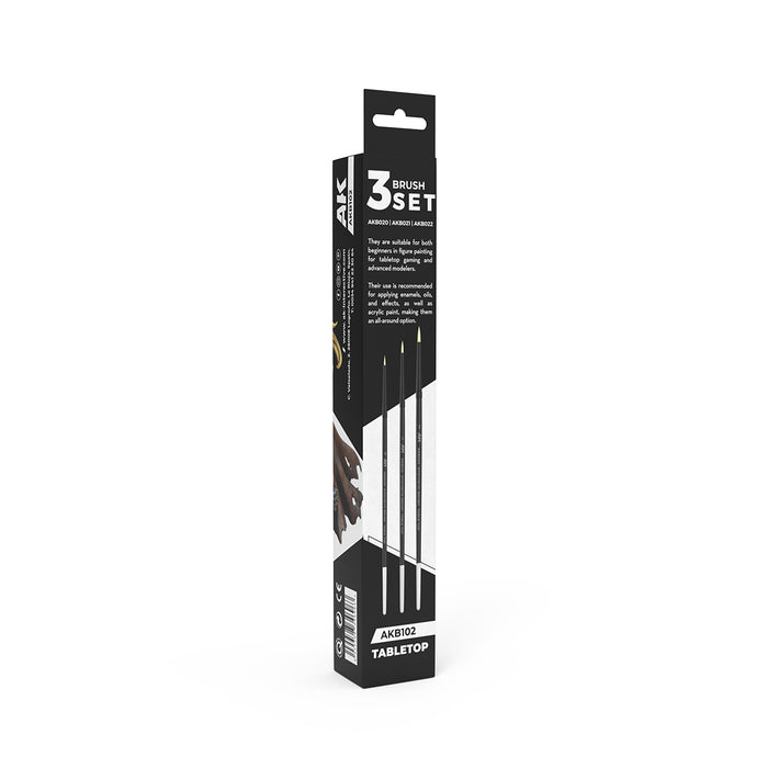 Tabletop Synthetic Brushes Set