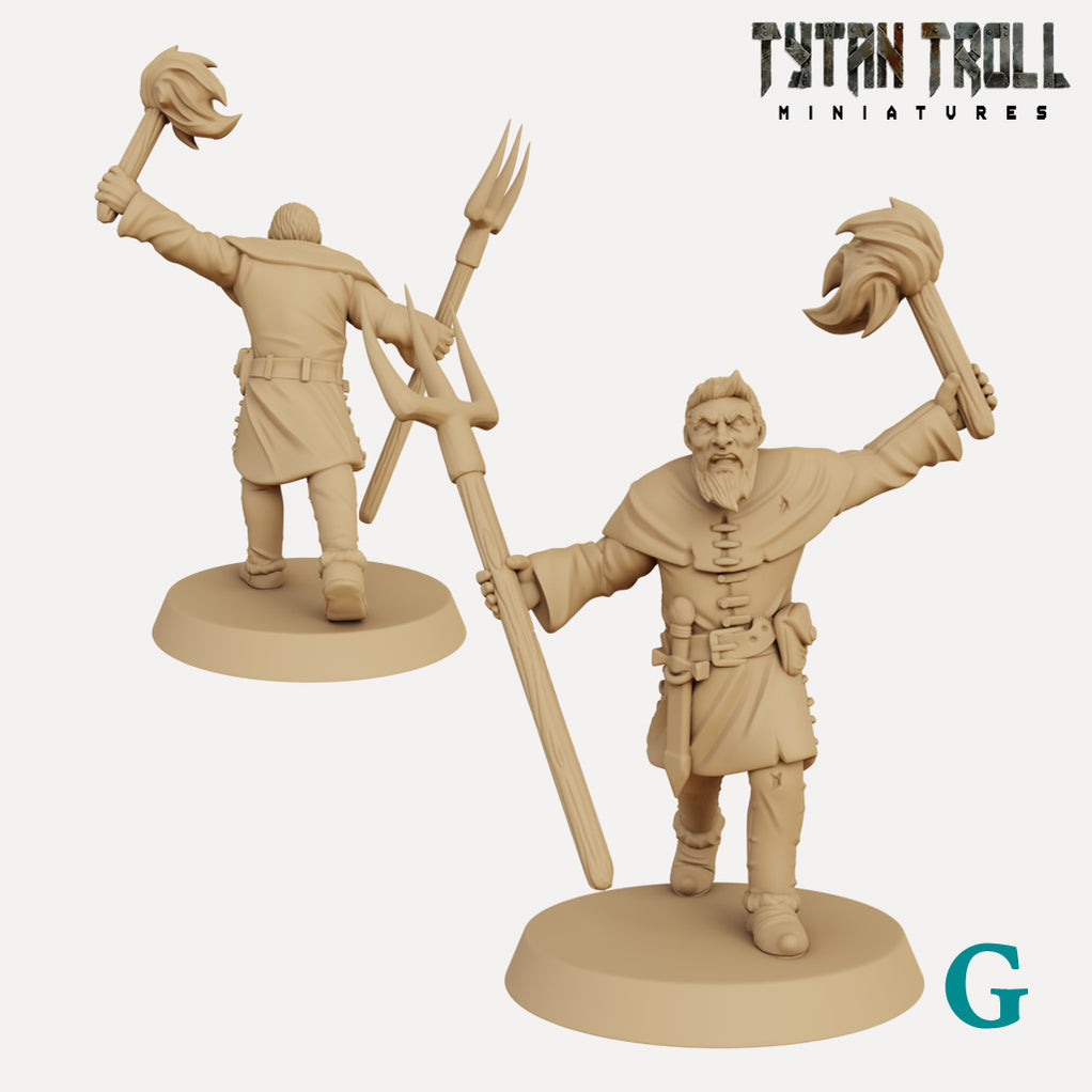 Angered Villagers - 3D Printed Miniatures — Empire Of Minis