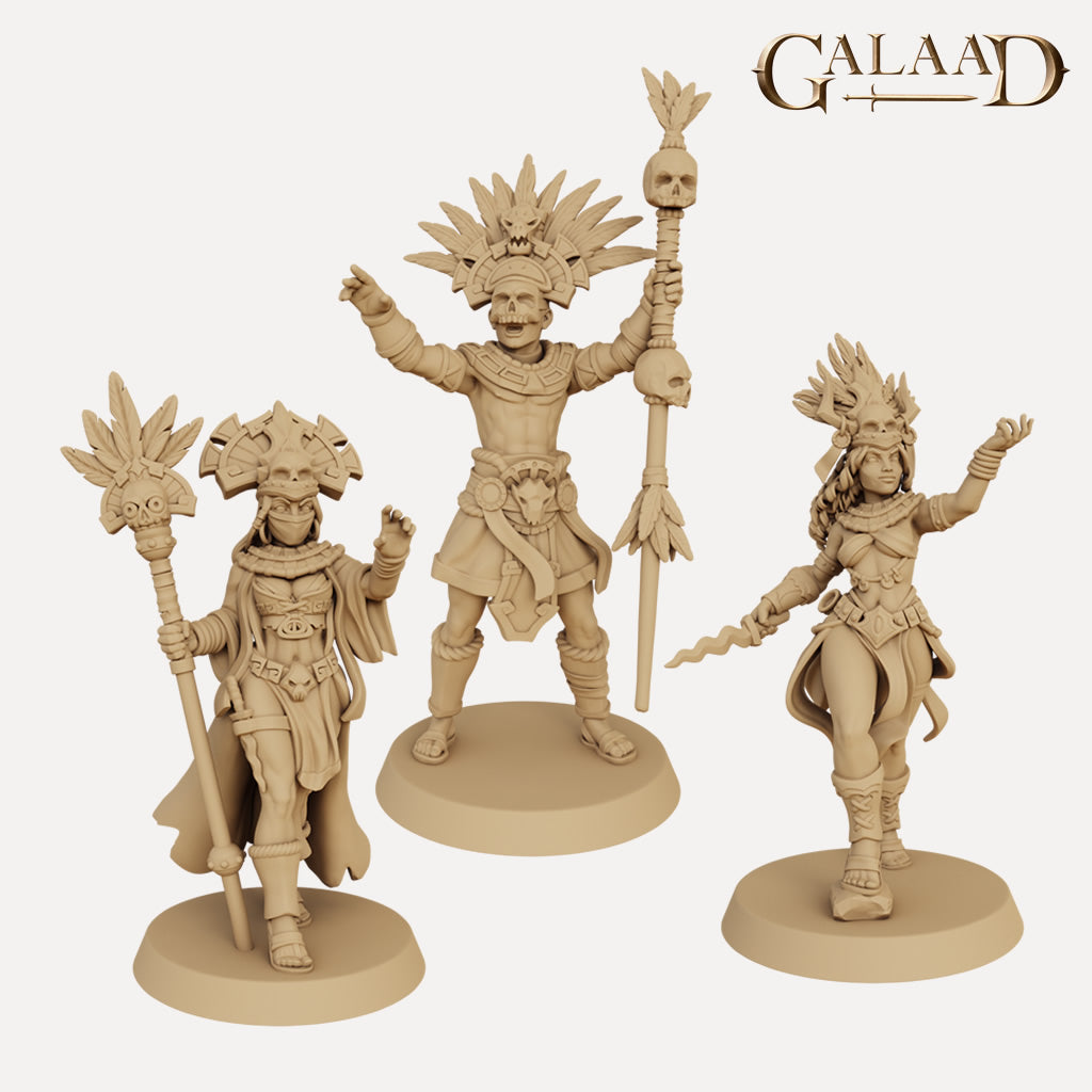 Aztec Ritualists - 3D Printed Miniatures — Empire of Minis
