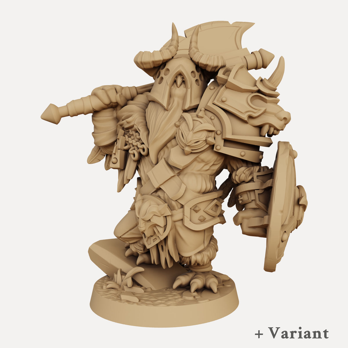 Rookan the Owlin Barbarian - Miniature — Empire of Minis