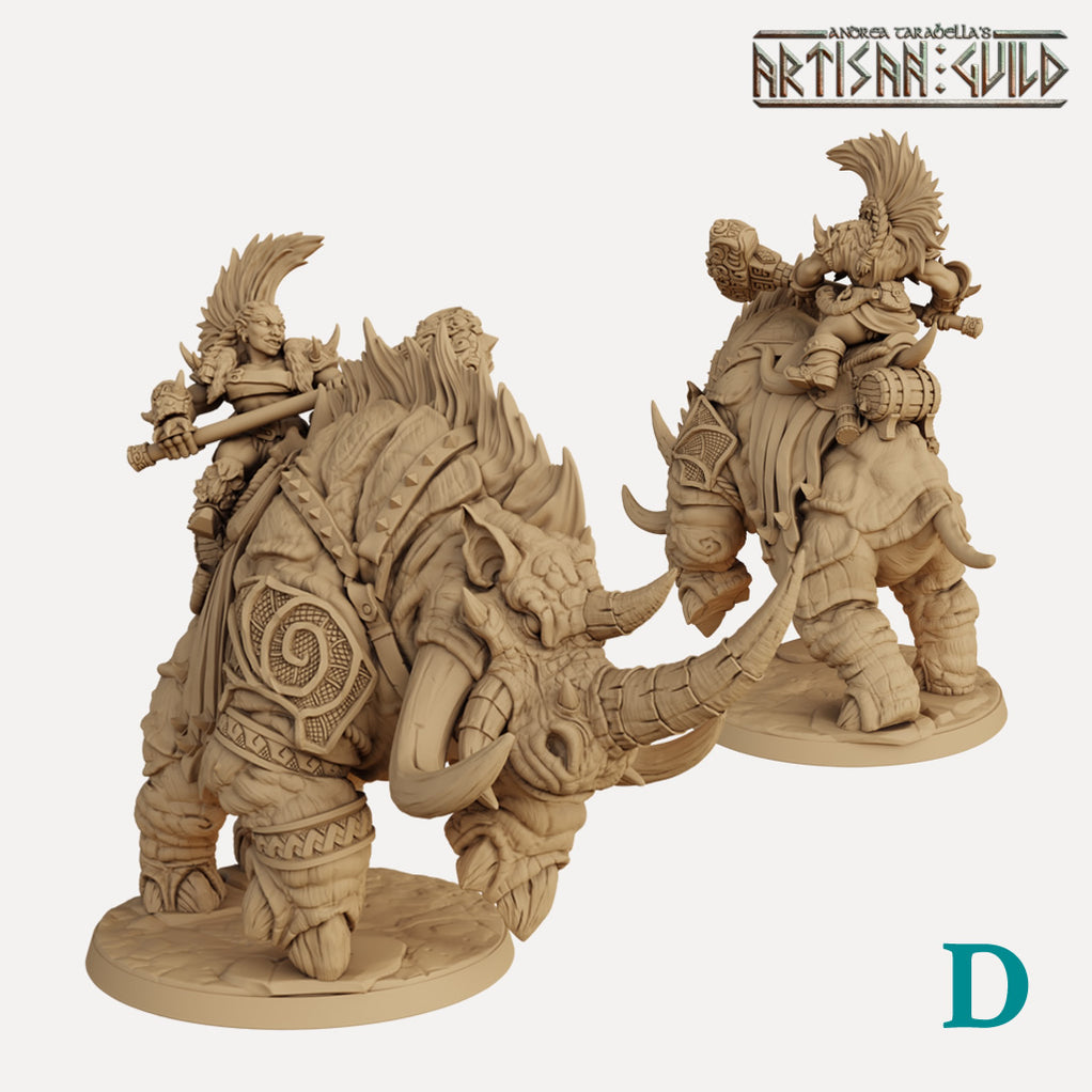 Dragonpeak Behemoth Riders - 3D Printed Miniatures — Empire of Minis