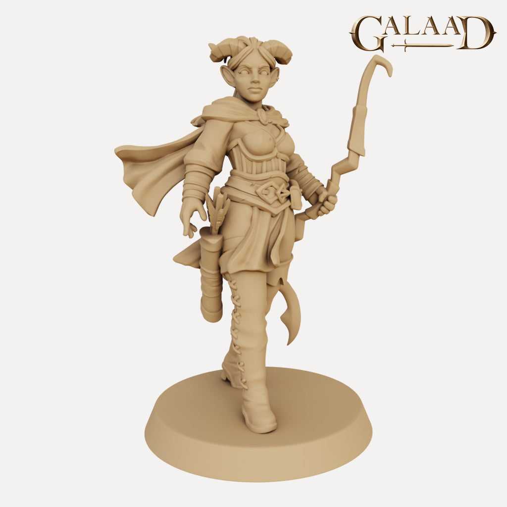 Seraphina, the Tiefling Archer - 3D Printed Miniature — Empire of Minis