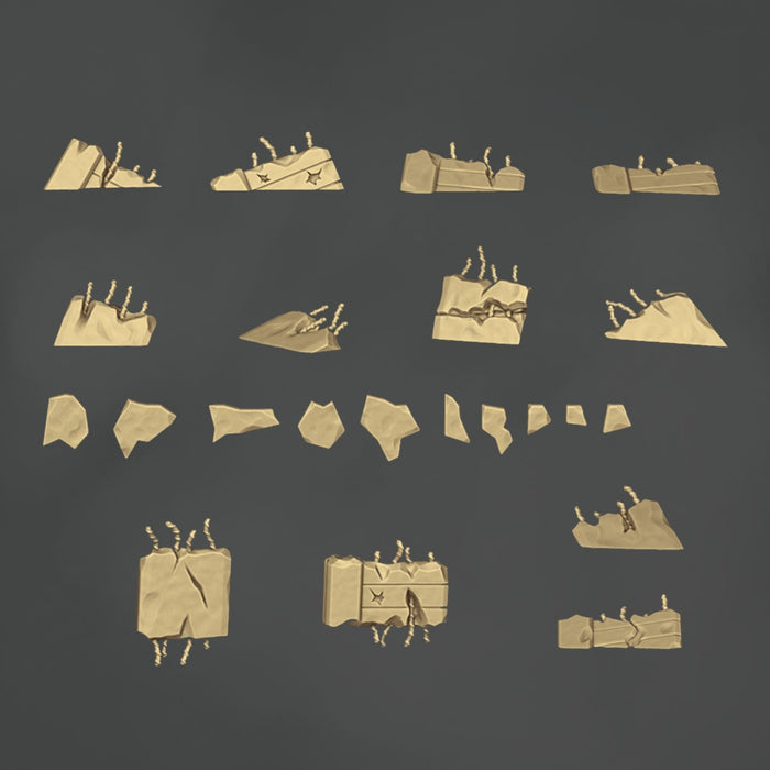 Concrete Rubble (2) - 22x