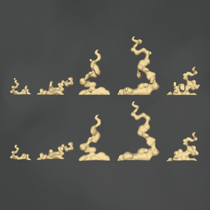 Rochers Volants et Fumée - 10x