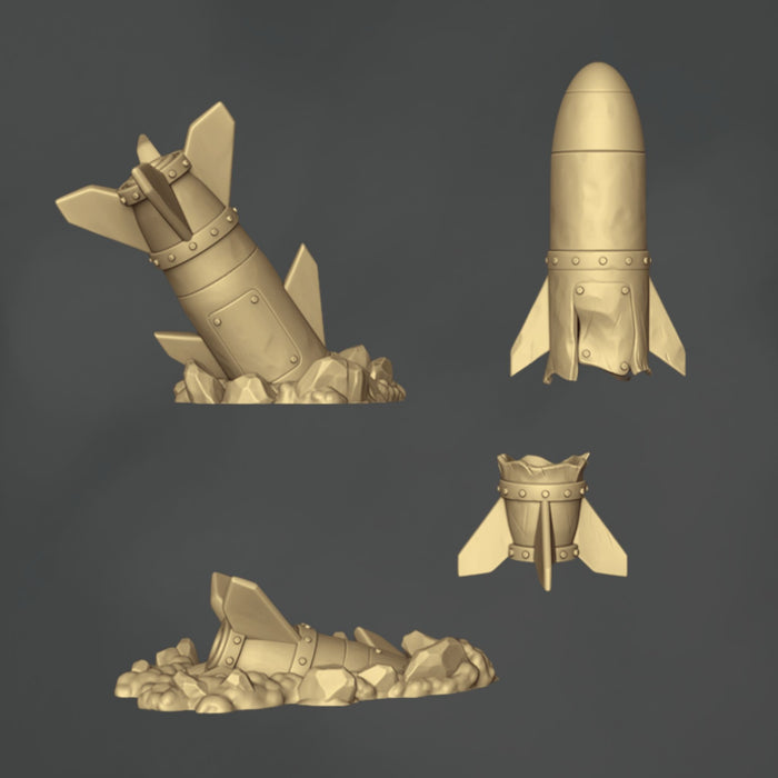 Crashed Missiles - 4x