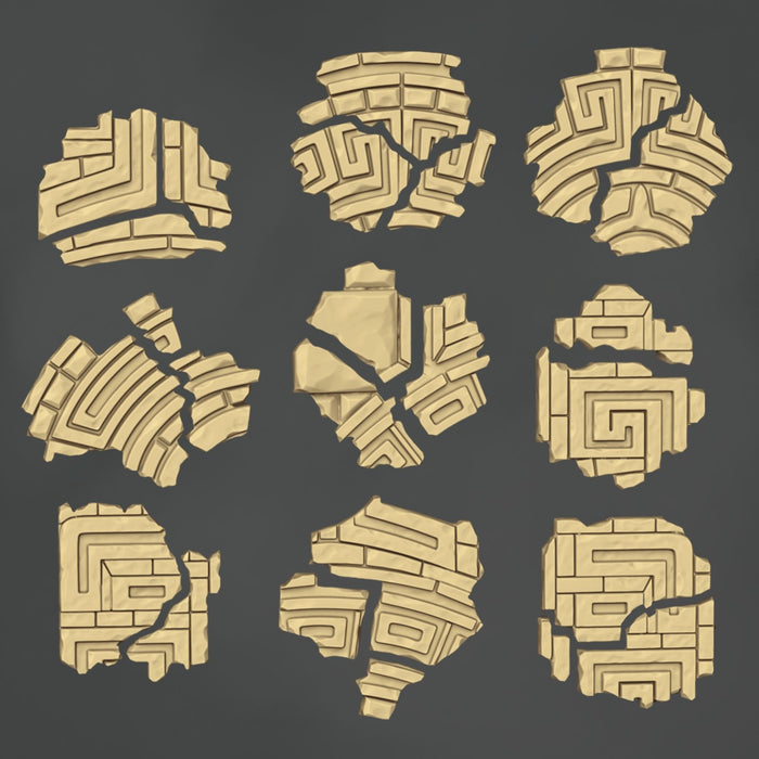 Aztec Temple Floor - 24x