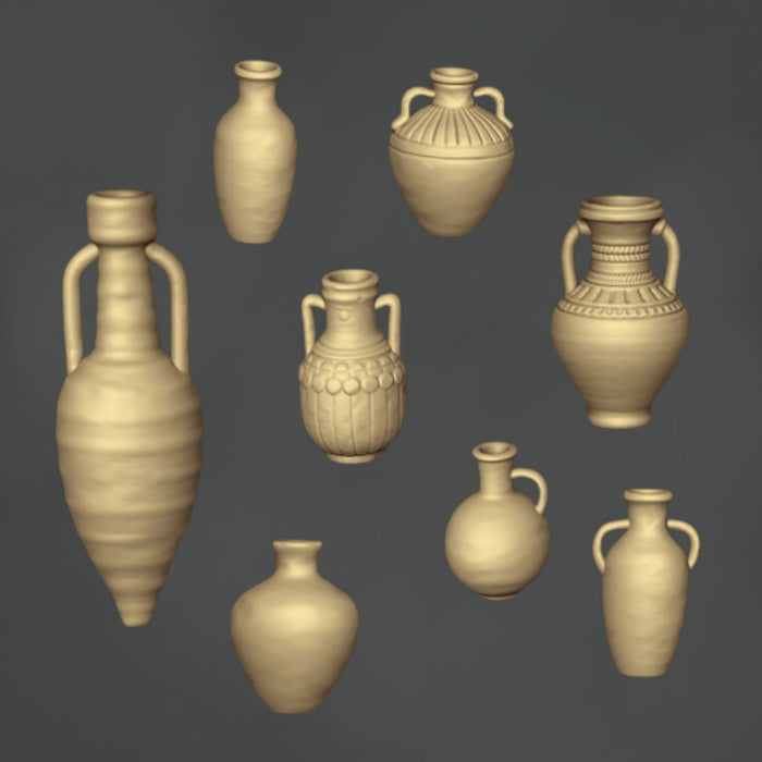 Keramik-Töpferware - 8x