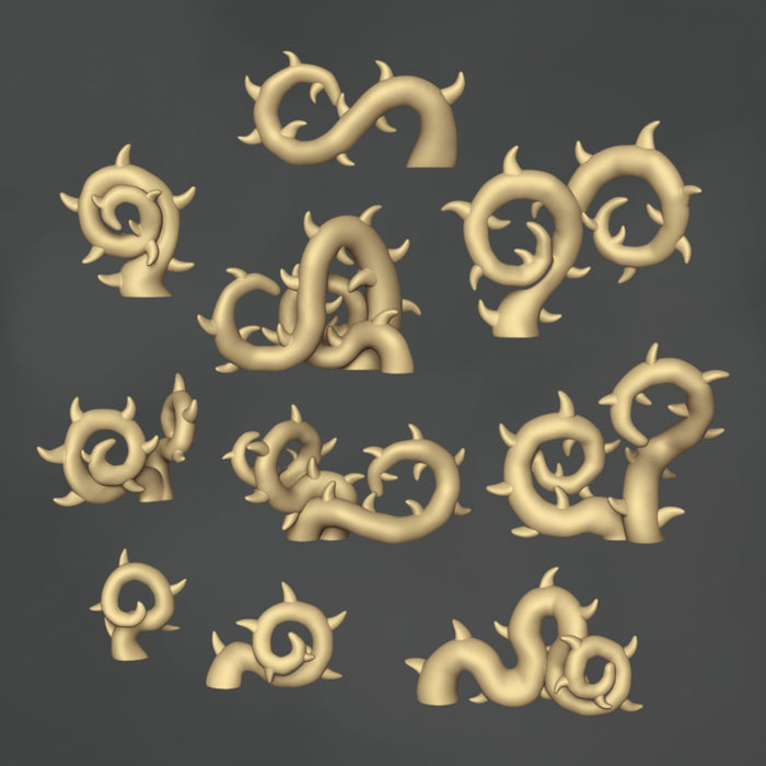 Curled Thorns - 10x
