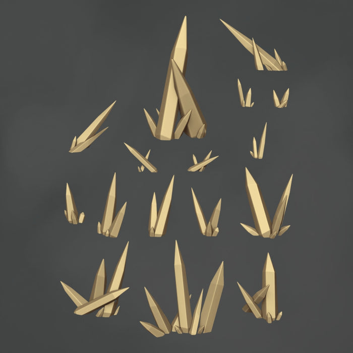 Spikey Crystals - 16x