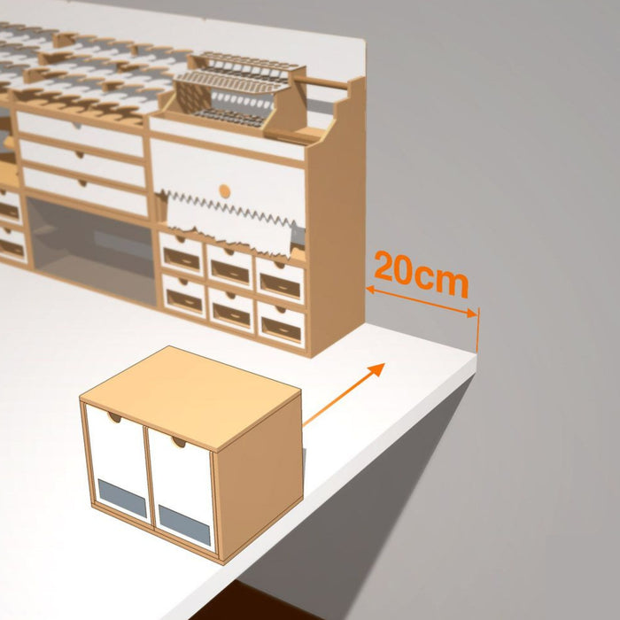 Drawers Module - 2 Drawers - OMs01b