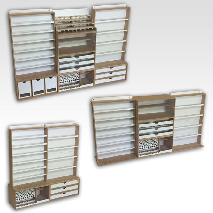 Modular Paint Hanger - 7 Shelves - S4b