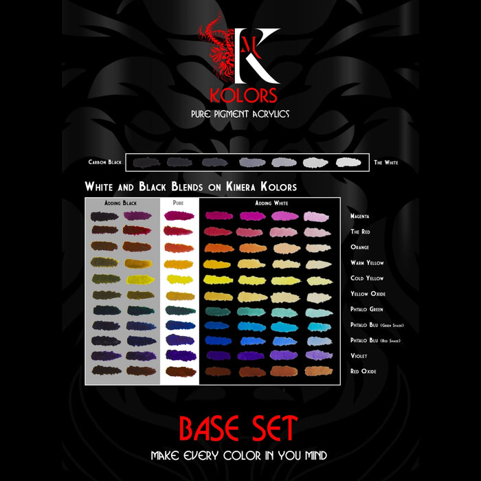 Base Set - Pure Pigment Acrylics