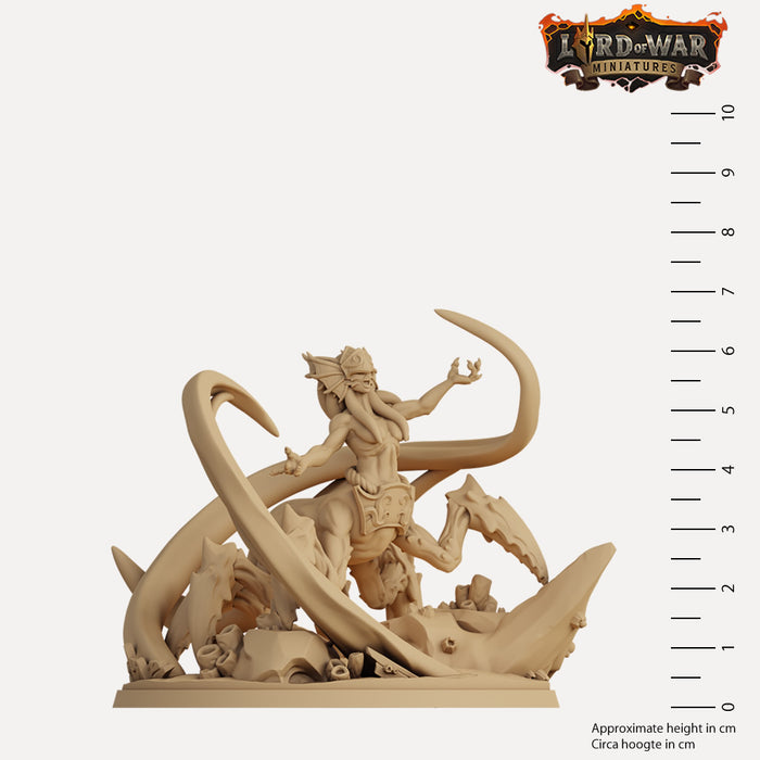 Nixara Nixara the Naga Sorceress - 3D Printed Miniature — Empire of Minis