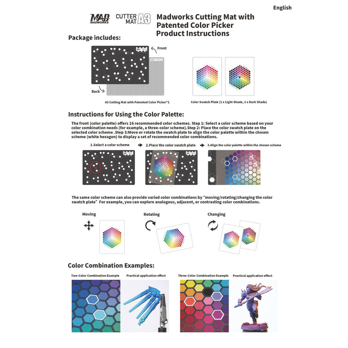 A3 Cutting Mat with Color Picker