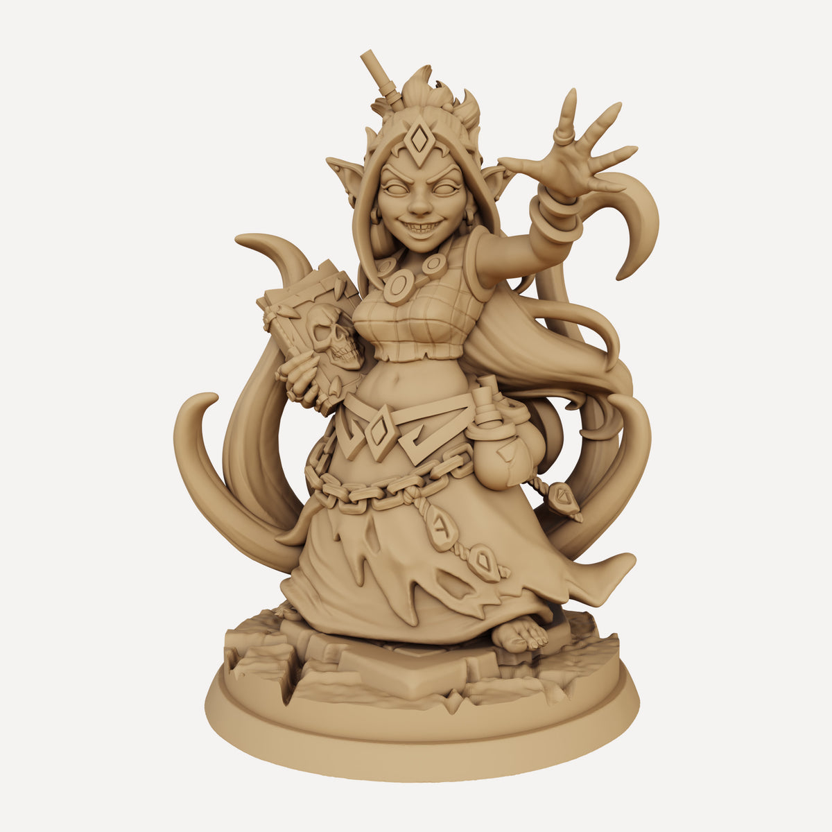 Raksha Dreadtusk - Goblin Shaman - Miniature — Empire of Minis