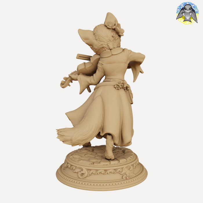 Esmeralda the Cat Violinist Miniature