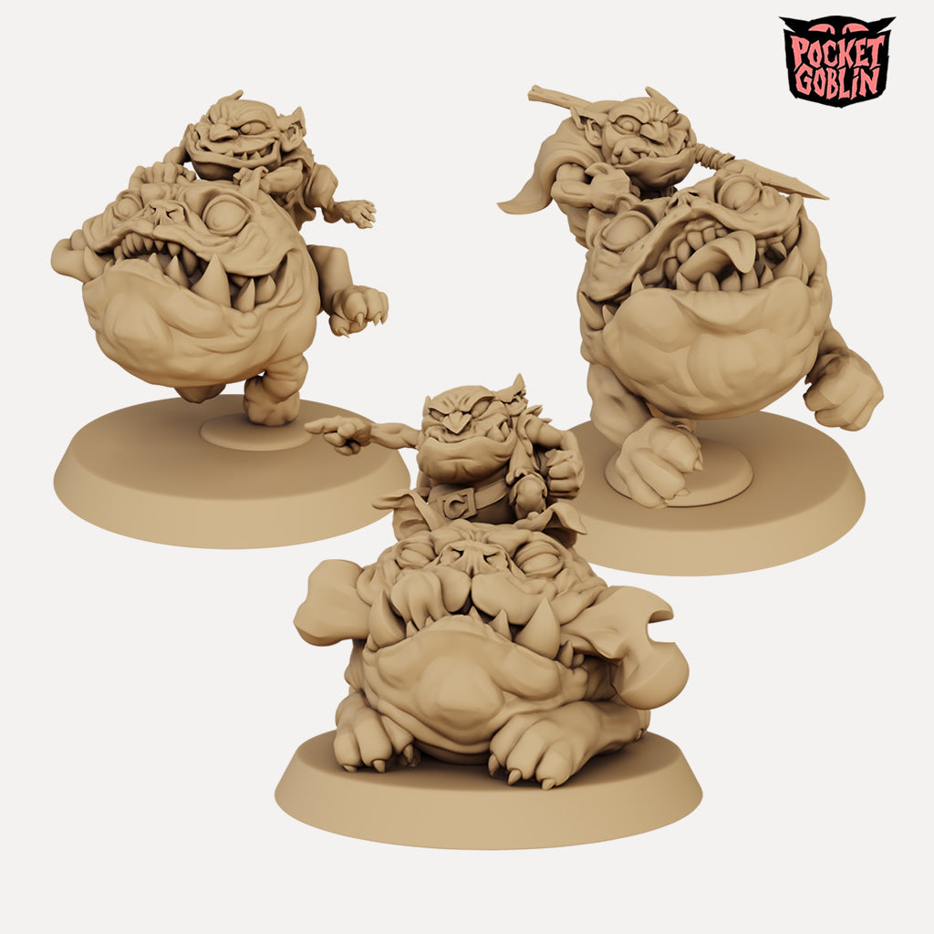 Goblin Fastieth Rider Mini Goblin Doglin Riders - 3D Printed Miniatures — Empire of Minis