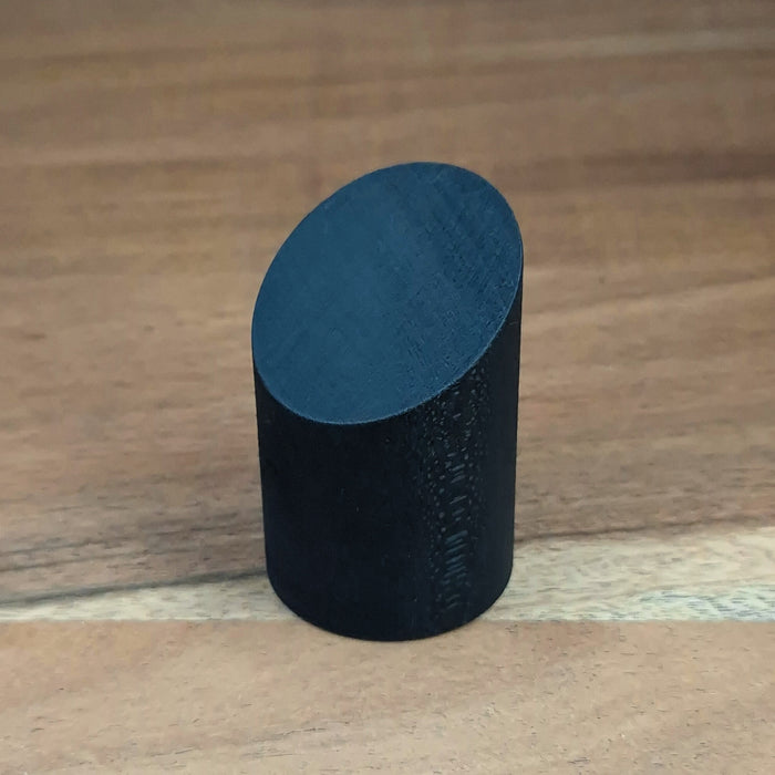 Zylindrischer, abgewinkelter Sockel – 35 x 55 mm – Schwarz