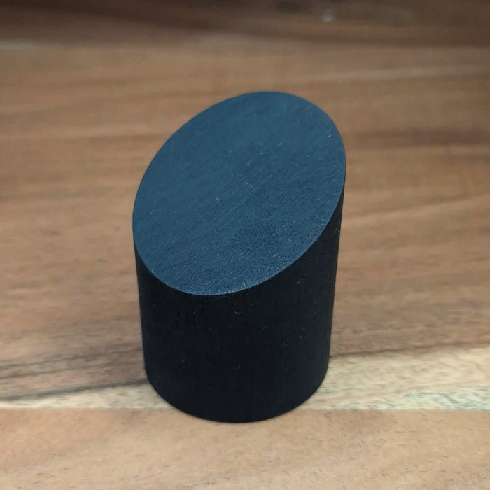 Socle cylindrique incliné - 45 x 61 mm - Noir
