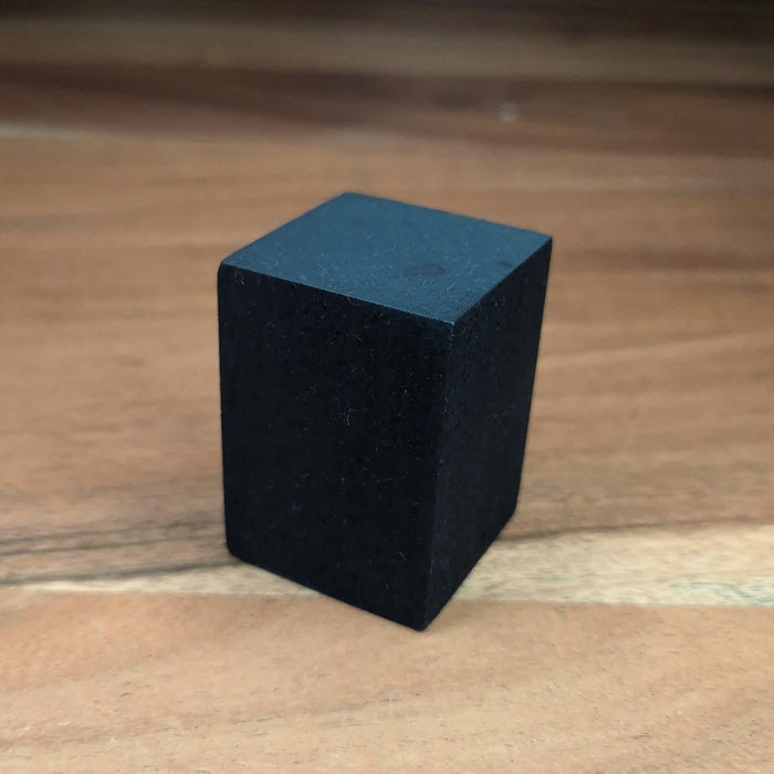 Socle plat cubique - 35 x 35 x 50 mm - Noir