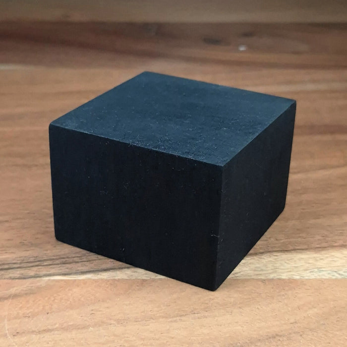 Socle plat cubique - 70 x 70 x 50 mm - Noir
